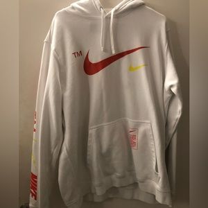 Nike white hoodie